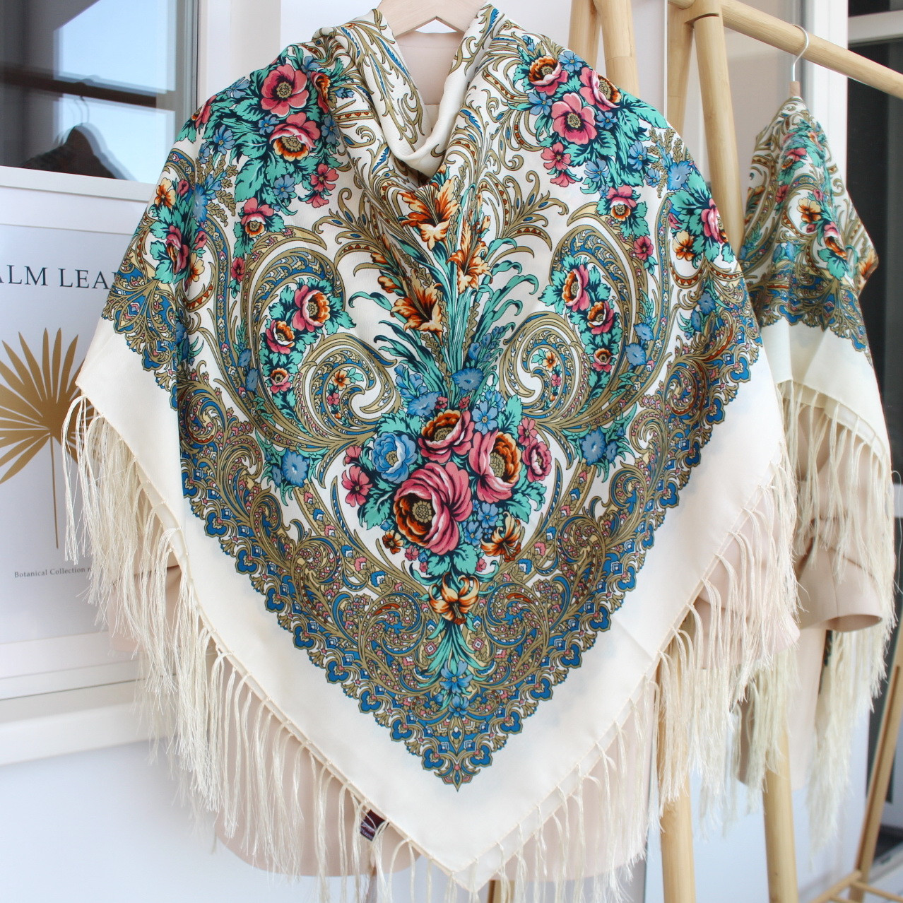 Хустка вовняна народна "Лісова пісня" код 632058, фото 1