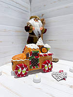 Банка для солодощів керамічна Прянична Машина 1.1л 24х12х20см, фото 5