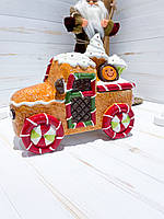 Банка для солодощів керамічна Прянична Машина 1.1л 24х12х20см, фото 4