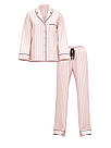Фланелева Піжама Victoria's Secret Flannel Long Pajama Set, Рожева в смужку, фото 4