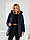 Куртка жіноча зимова з капюшоном (модель1005) колір синій, фото 4
