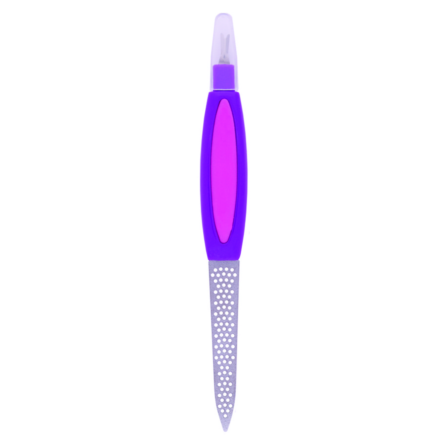 Пилочка для нігтів з різцем (180grit) Romantic Collection RNF-411 Violet