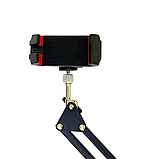 Настільний штатив з гнучким регулюванням та міцний тримач до телефону PH17, фото 8