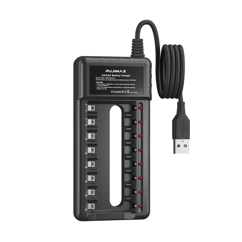 Зарядное устройство 8xAA/AAA/NiMH PUJIMAX, фото 1