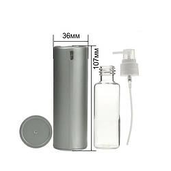 A-3 35 ml флакон-пульверизатор-кришка-тубус (silwer) для антисептика