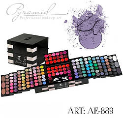 AE-889 Набір для макіяжу (3 рум'ян, 22 блиску, 123 тіней)