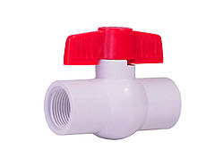 Кран кульовий білий ВР 3/4"