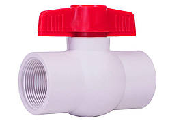 Кран кульовий білий ВР 1 1/2"