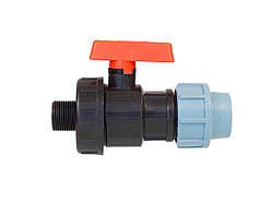 Кран кульовий ПЕ 25х3/4" ЗР