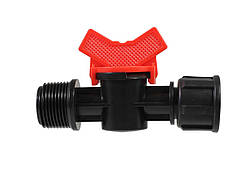 Кран кульовий низького тиску ЗР 3/4" х ВР 1/2"