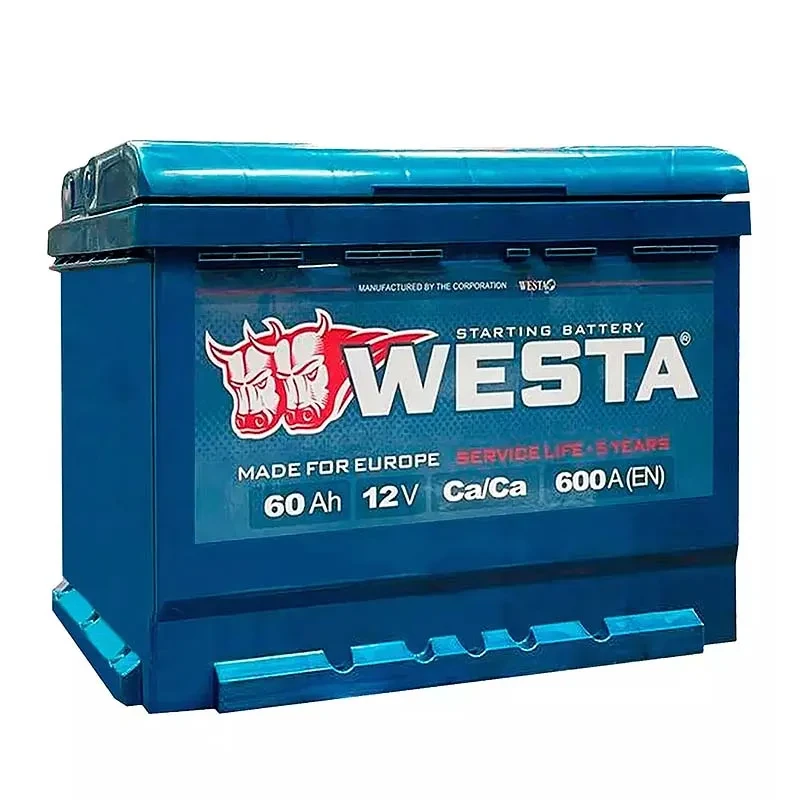 Автомобільний акумулятор WESTA 6CT-60Аh АзЕ (WPR6000LB2)