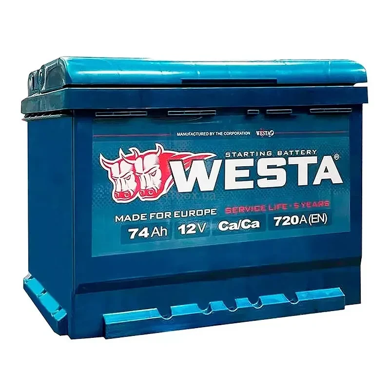 Автомобільний акумулятор WESTA 6CT-74Ah АзЕ (WPR7400L3)