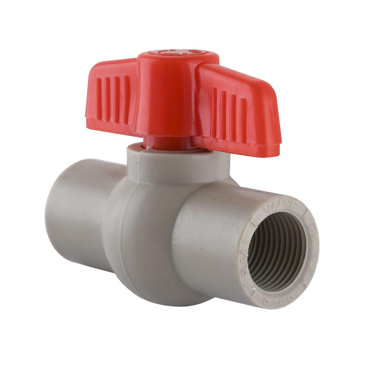 Кран кульовий ( пласт. кулька) Vsplast PPR ф (20) 1/2 х1/2 1022, фото 1