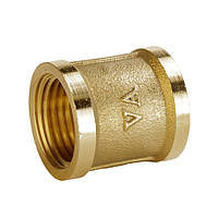 Муфта латунна 1/2″ВР х 1/2″ВР штампована А0305А