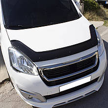 Дефлектор капота (мухобійка) для Peugeot Partner 2008-2018 (TAN24)