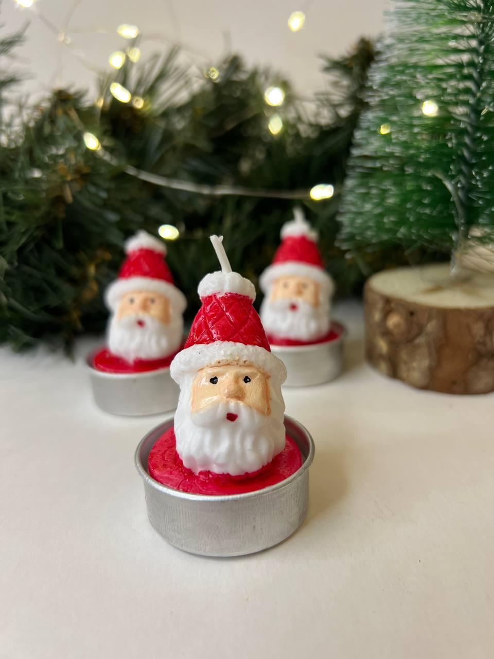 Новорічна Свічка 3 шт 6х4 см 1178-2