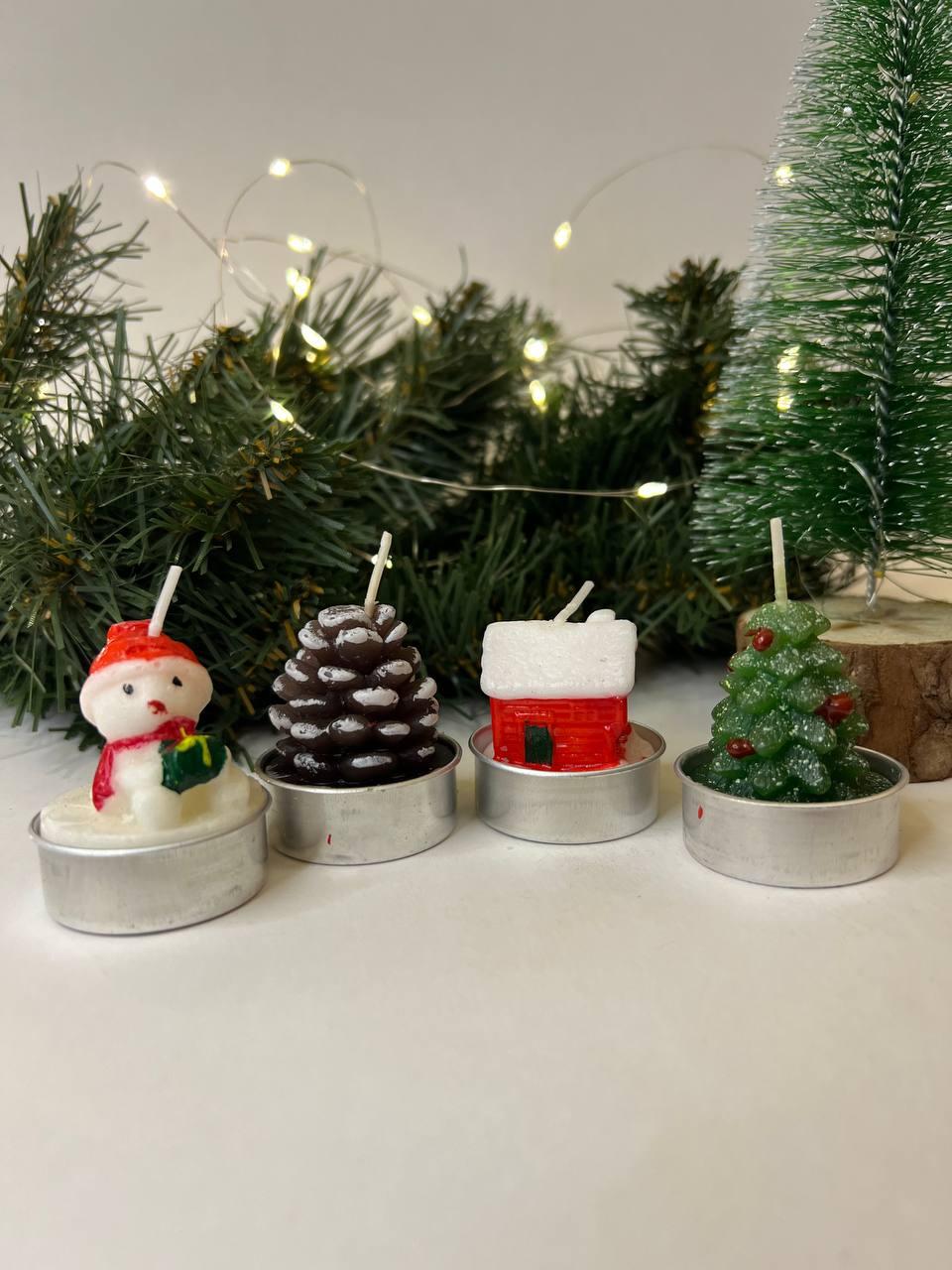 Новорічна Свічка 12 шт. 5х4см Е1