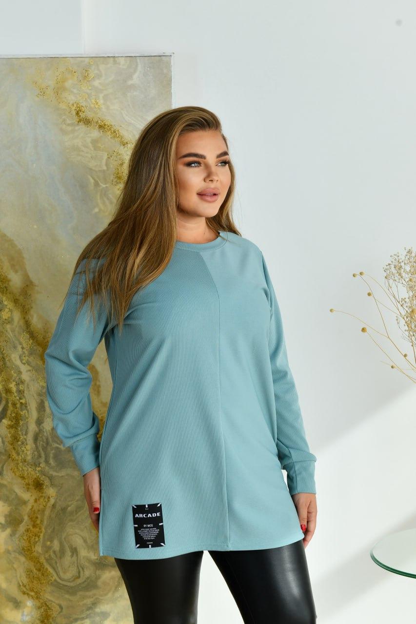 Повсякденна туніка у великому розмірі тепла з начосом