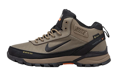 Чоловічі зимові кросівки з хутром Nike Rivah Zoom Structure Gore-tex Beige бежеві водонепроникні, фото 1