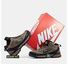 Чоловічі зимові кросівки з хутром Nike Rivah Zoom Structure Gore-tex Beige бежеві водонепроникні, фото 3