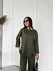 Жіночий костюм з теплого трикотажу nobilitas 42 - 56 хакi (арт. 24059 ), фото 7