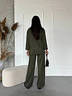 Жіночий костюм з теплого трикотажу nobilitas 42 - 56 хакi (арт. 24059 ), фото 8