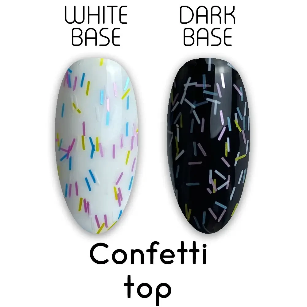 Confetti top Toki toki топ для нігтів 15 мл, фото 1