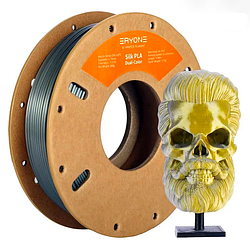 Філамент Пластик для 3Д друку ERYONE Silk PLA 2 Colors Двокольоровий Silver-Gold 0,250 кг/1,75 мм 200°C-220°C