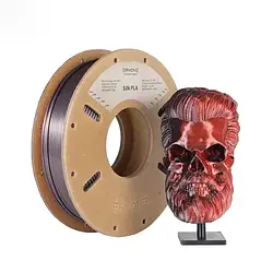 Філамент Пластик для 3Д друку ERYONE Silk PLA 2 Colors Двокольоровий Black-Red 0,250 кг/1,75 мм 200°C-220°C