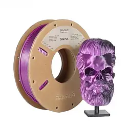 Філамент Пластик для 3Д друку ERYONE Silk PLA 2 Colors Двокольоровий Black-Purple 0,250 кг/1,75 мм 200°C-220°C
