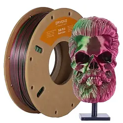 Філамент Пластик для 3Д друку ERYONE Silk PLA 2 Colors Двокольоровий Red-Green 0,250 кг/1,75 мм 200°C-220°C