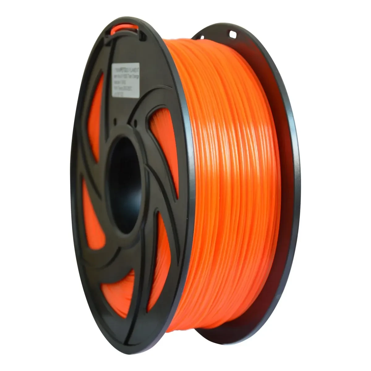 Міцний еластичний зносостійкий пластик для 3D друку TRONXY PETg Transparent Orange 1кг/1,75 мм 200°C-220°C