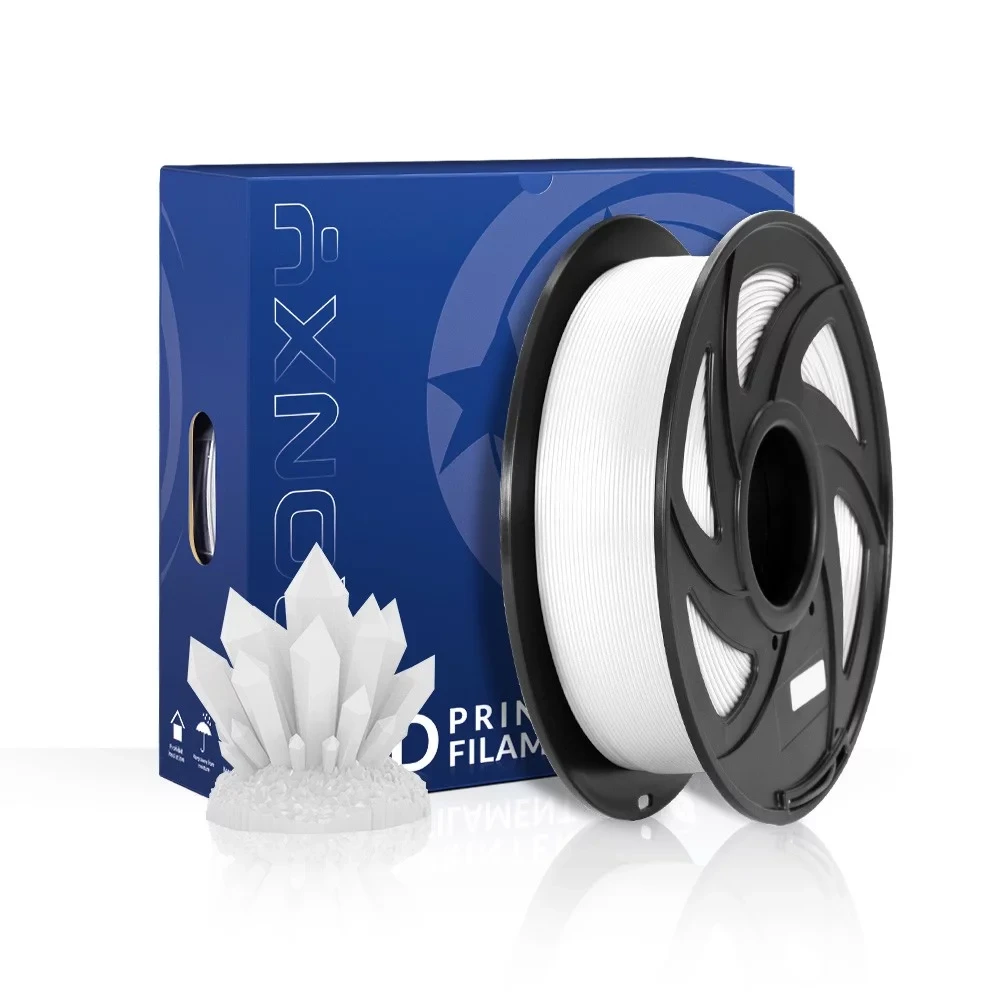 Міцний еластичний зносостійкий пластик для 3D друку TRONXY PETg White 1кг/1,75 мм 200°C-220°C
