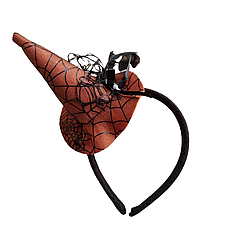 Обруч капелюшок відьми на Хеллоуїн помаранчевий