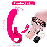 Подвійний вібратор з підігрівом для точки G і клітора We Love, фото 6