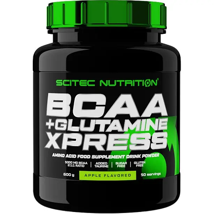 BCAA+Glutamine Xpress Scitec Nutrition 600 g Apple, фото 1