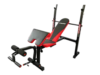 Лавка для жиму York Fitness ASPIRE 320 з стійкою для штанги та партою Скотта, фото 2