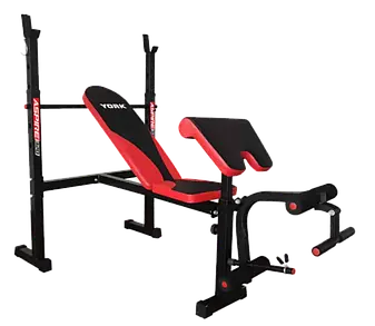 Лавка для жиму York Fitness ASPIRE 320 з стійкою для штанги та партою Скотта, фото 1