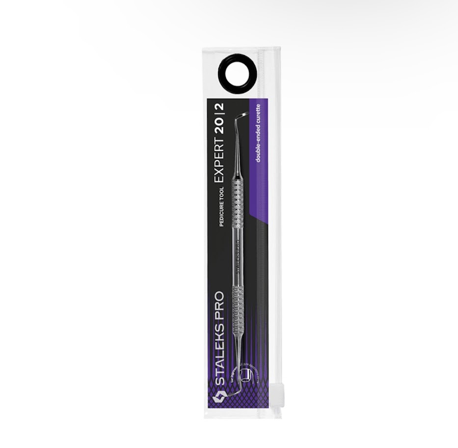 Staleks Pro Expert 20 Type 2 педикюрна лопатка кюретка з нержавіючої сталі, фото 1