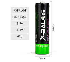 Батарея акумуляторна 18650 Li-Ion X-Balong (2500mAh) 3,7V 1700