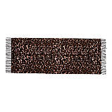 Леопардовий кашеміровий палантин модний стильний молодіжний у коричневому кольорі, фото 3