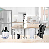 Механічний блендер заглибний потужний Zepline ZP-117, 1500 Вт ручний блендер 6 в 1, міксер, подрібнювач, фото 10