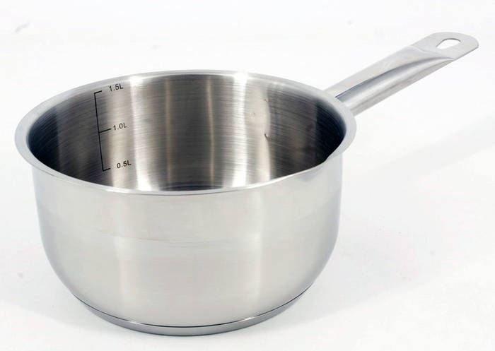 Ковшик с носиком из нержавеющей стали дойное дно 1.5л А-плюс (2183) (ID ...