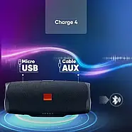Портативна бездротова Bluetooth колонка Charge E4 Колонка з гарним звуком та двома сабвуферами, фото 2