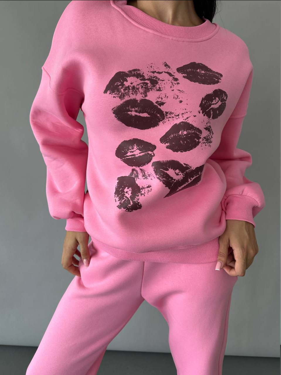 Спортивний світшот із принтом «Lips», фото 1