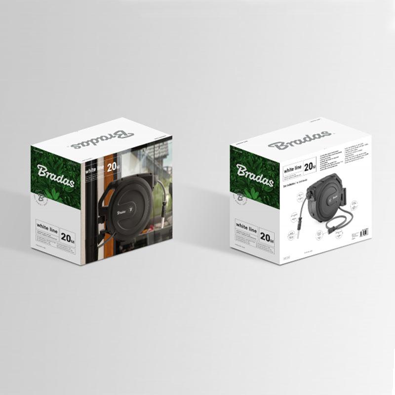 Котушка автоматична зі шлангом 1/2" 20м та аксесуарами WHITE LINE, WL-W7B20