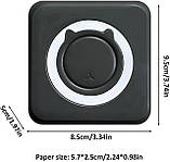 Портативний термопринтер Mini Printer C15 для друку зі смартфона без заправлення чорнила (Чорний), фото 2