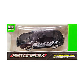 Дитяча металева машинка АвтоПром 7629 масштаб 1:64   Police Седан, Toyman