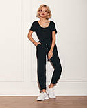 Брюки жіночі штани кежуал на резинці 50 чорні, фото 4
