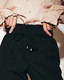 Брюки жіночі штани кежуал на резинці 50 чорні, фото 2